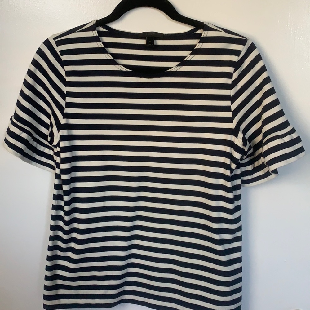 JCrew Ruffle Sleeve TShirt